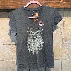 Owl T-shirt-Banff National Park, Canada.  Size M.